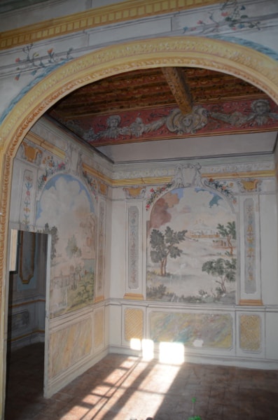 affreschi villa setacci terni